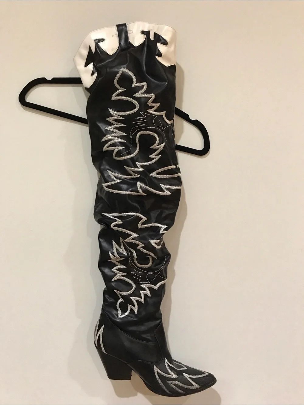 Western Thigh High Over The Knee Embroidered Boots (9) - Picture 14 of 16